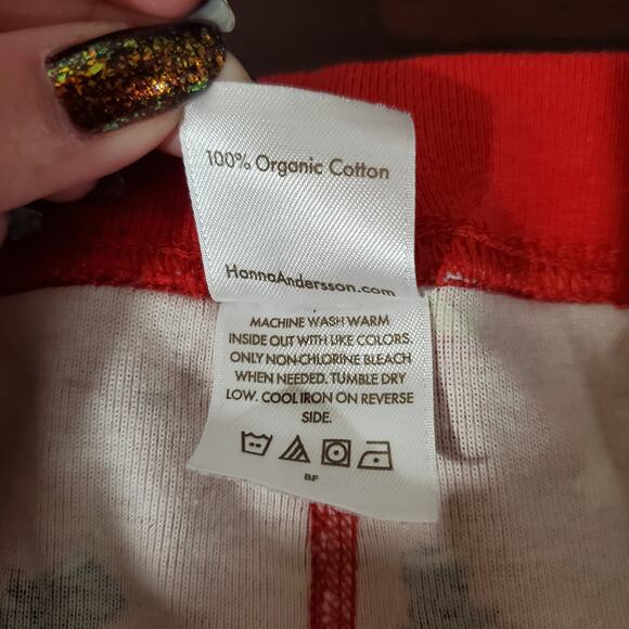 Hanna Andersson Womens 100% Organic Cotton Penguin Christmas Pajama Set Size XL - Picture 10 of 15